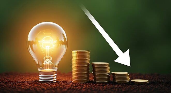 Energy Efficiency Cost Savings Light Bulb Idea