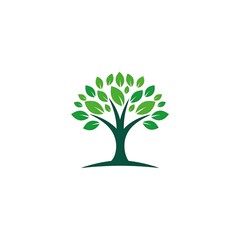 Simple green tree graphic