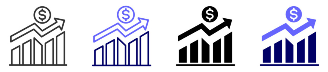 Business  color icon sheet