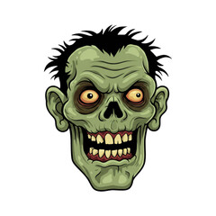 cartoon zombie face