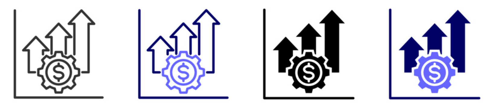 Increase Icon set Multiple style 