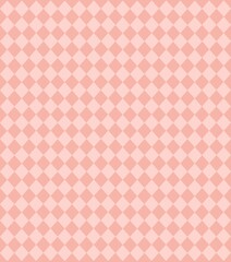 Pink seamless checkered diamond pattern, soft feminine style for backgrounds and textiles.