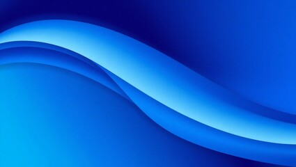Abstract flowing blue wave background with smooth gradients and light effects