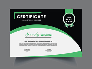Modern Elegant Certificate design Template