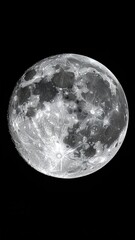 Obraz premium Full moon, detailed craters (2)