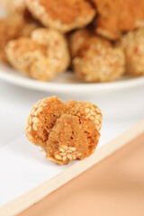 Crispy Sesame Balls Guangxi Chinese Traditional Fried Dessert Sweet Snack Golden Brown