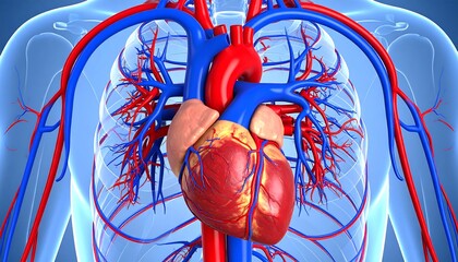 Human heart and circulatory system