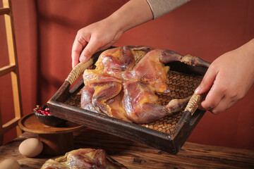 Hubei Air-Dried Chicken Local Specialty - Traditional Chinese Preserved Meat Ready to Eat