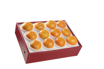 Fresh Shaanxi Persimmons in Gift Box - Premium Crisp Asian Fruit Perfect for Sharing