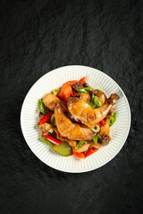 Hubei Salt-Baked Chicken with Peppers - Traditional Chinese Specialty Dish
