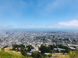 aerial view of the city