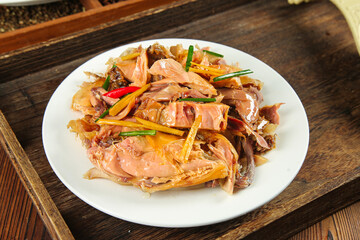 Hand-torn Air-dried Preserved Chicken Hubei Specialty Ready to Eat Chinese Cuisine