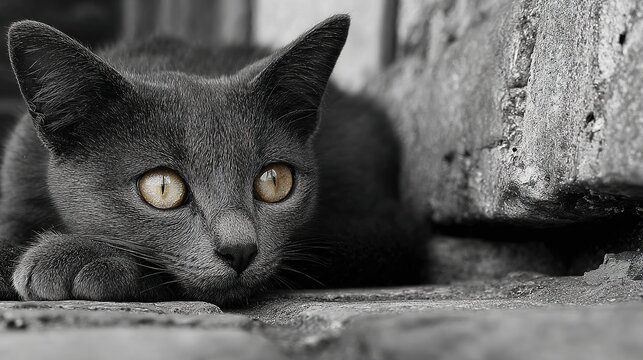 Mischievous Feline with Playful Attitude. Naughty Cat Character in a Lively Scene.