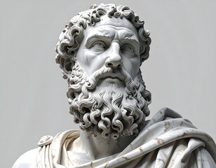 Detailed bust of a man