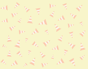 カラーコーン　パイロン　パターン　traffic cone　road cone　イラスト　背景　wallpaper　background