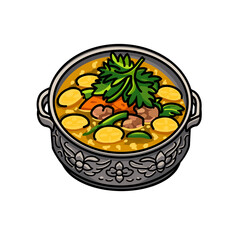 Soup in Pot Khmer Element Buddha Offering