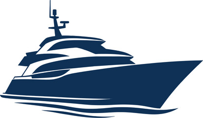  Luxury Yacht Motorboat Vector Icon