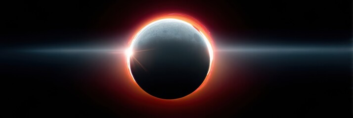 Naklejka premium Premium Total Solar Eclipse with Bailys Beads and Corona Close-Up Authentic Scientific Exploration Content for Astronomy Marketing and Editorial Use