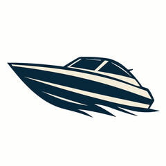 Speedboat Motorboat Vector Icon