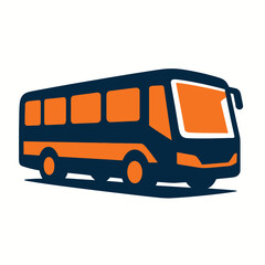 Public City Bus Transport Vector Icon