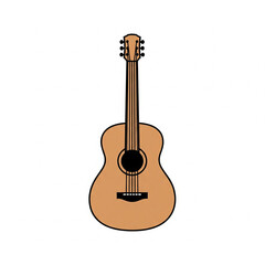 Naklejka premium acoustic guitar vector