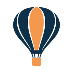  Hot Air Balloon Flight Vector Icon