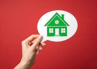 The dream of owning your own home. Financial security and independence. Achieve the dream of buying property concept.