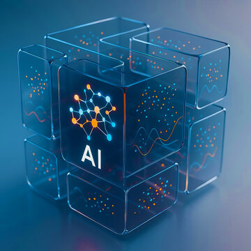 Glassmorphism AI Neural Network Interface
