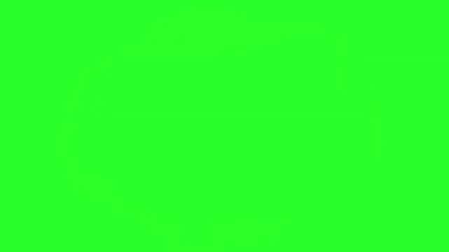 Cartoon Fire Animation on Green Screen, Manga Style Flame Transition Loop, to solid black, then to clean white. Retro gaming edits, animated transitions, visual overlays.