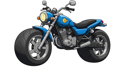 Obraz premium Chunky Kids Style Motorbike Render