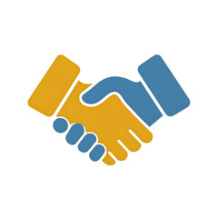 A vibrant handshake symbolizing partnership and collaboration in the business world, highlighting teamwork and mutual agreement.