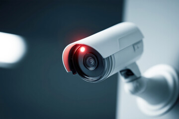 High-tech Security Camera with LED Indicator for Surveillance in Modern Environment