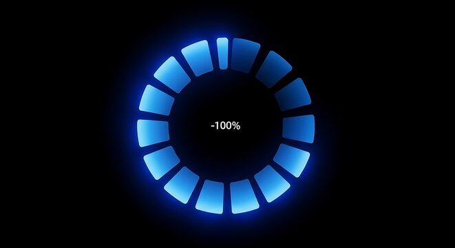 Progress Circle Loading Indicator.