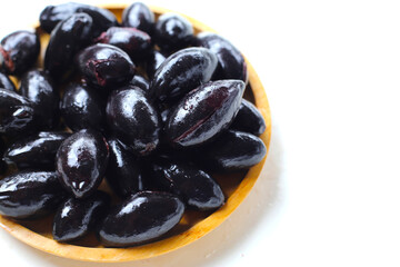 Pickled Chinese black olive in brine
