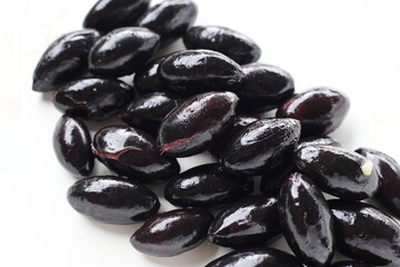 Pickled Chinese black olive in brine
