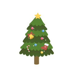 クリスマスツリーのイラスト