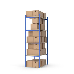 3d render of a stack of boxes