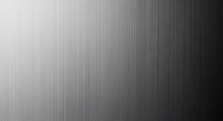 Obraz premium Abstract silver metal texture with vertical lines creating a modern industrial background for graphic design and wallpaper applications and artistic presentations