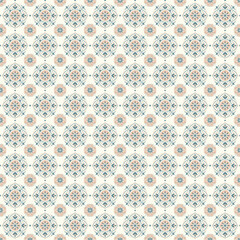 vector seamless pattern with flowers