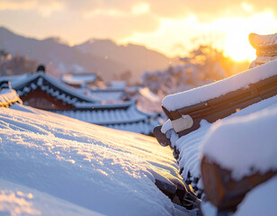 Hanok Winter Roof