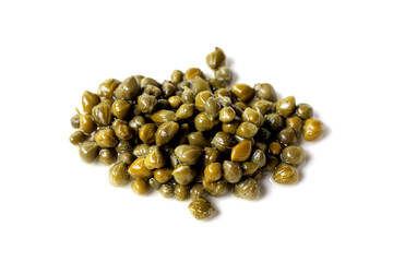 Capers in brine, small pickled flower buds