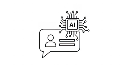 Ai vector and man icon png transparent background