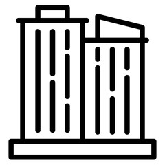 building icon, skycraper