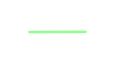 green glowing neon lines, neon light line, green neon line on white background
