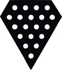 Abstract geometric diamond shape with a grid of white dots pattern simple modern design element for digital and print applications