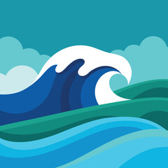 Fototapeta premium waves on the sea