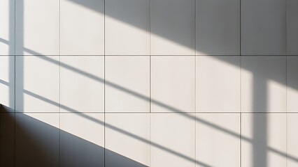 Smooth concrete wall with subtle shadows, emphasizing modern architectural texture.