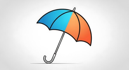 Colorful Umbrella for Rainy Day.