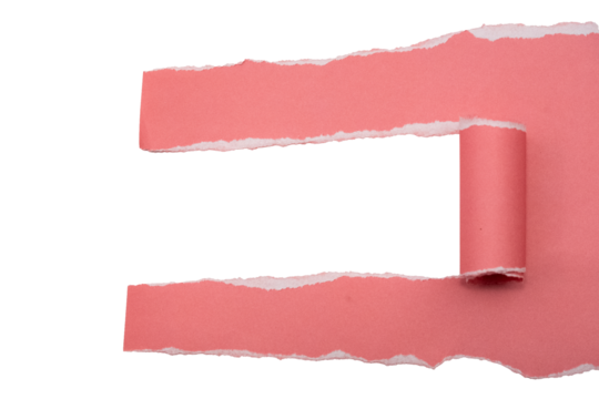 Torn red paper frame overlay for creative design and text placement