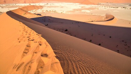 Elevated desert dune landscape